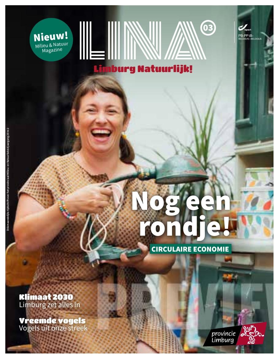 Cover van LiNA nummer 3, Limburg Natuurlijk, Provincie Limburg