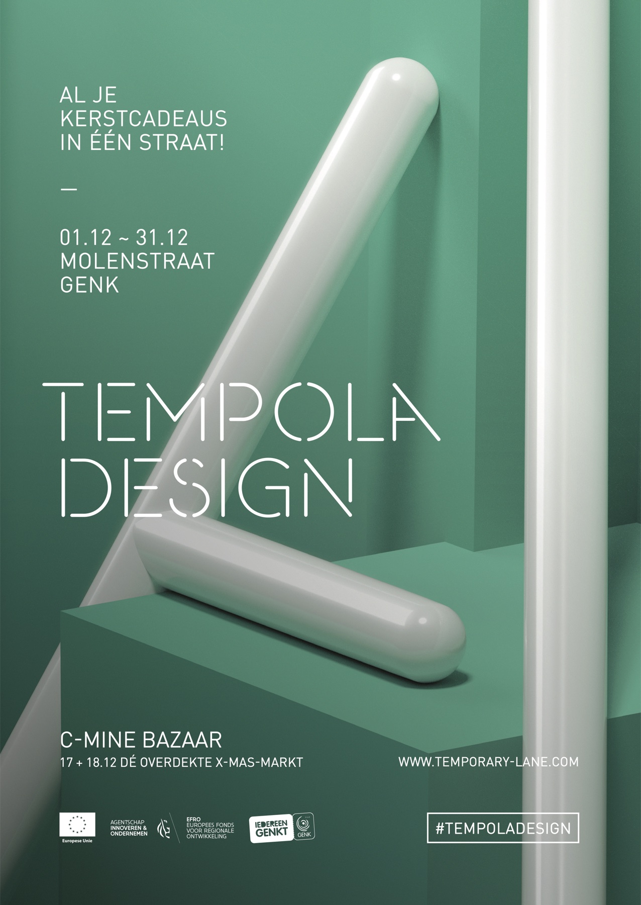 Affiche Tempola Design, Molenstraat Genk